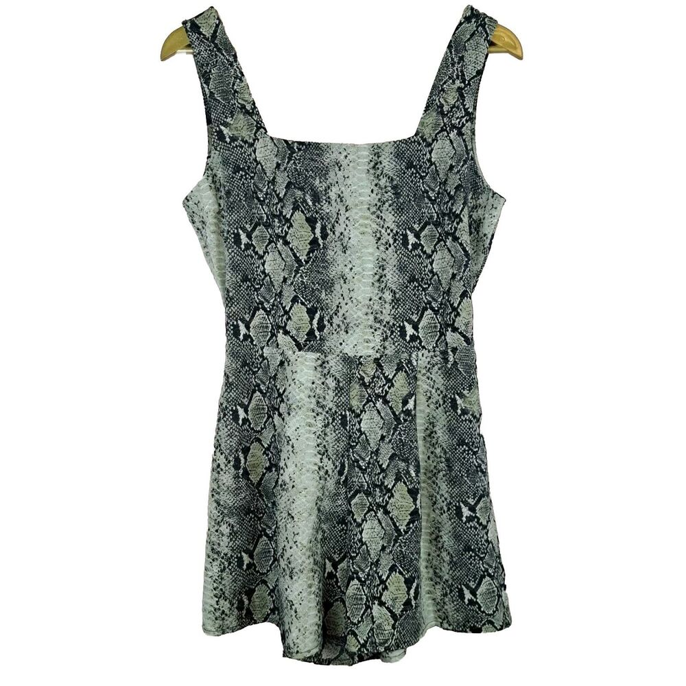 NEW Willow Root Snake Skin Animal Print Romper Size S Sleeveless